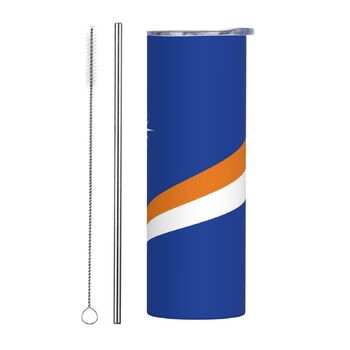 Кухоль з прямою трубочкою, дизайн прапор Маршаллових островів, дорожній кухоль з принтом, підходить для кемпінгу, офісу та дому, 590 мл