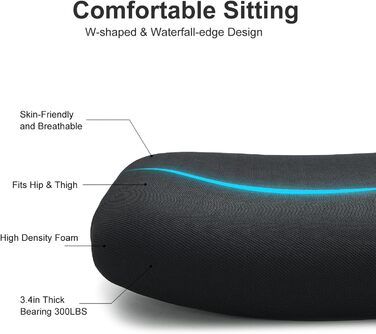 Ергономічне офісне крісло Ticova, ергономічне крісло з високою спинкою, регульованою поперековою опорою, підголівником та 3D-підлокітниками