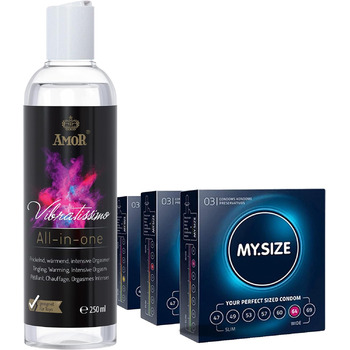 колір: комплект (все в одному + презерватив my.size)
