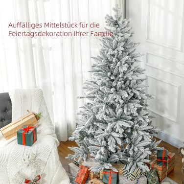 Штучна ялинка зі снігом 183 см HOMCOM