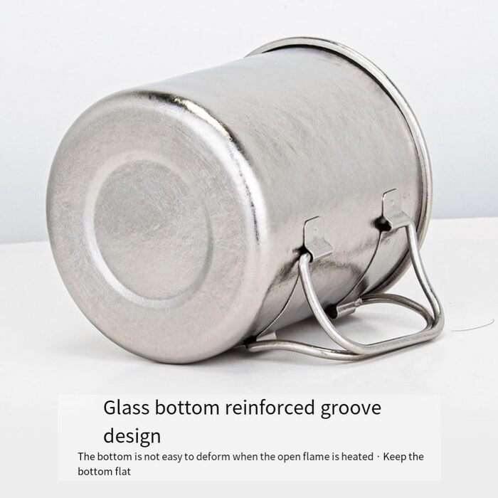 Складана туристична кружка, 450 мл, 70 г, надлегка, дорожня кружка, для активного відпочинку, походів, пікніка, виготовлена зі сплаву TC4, підходить для окропу, компактний портативний дизайн