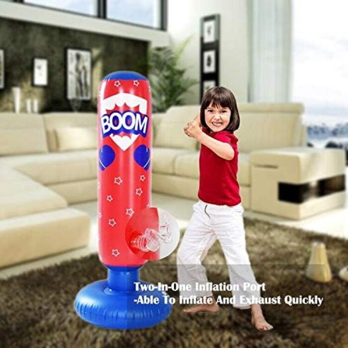 Боксерська груша JanTeelGO Kids 120 см, боксерська груша для миттєвого відскоку для занять кікбоксингом, карате, тхеквондо для зня