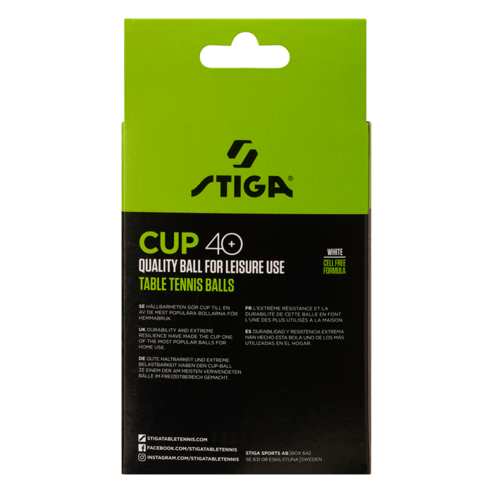 М'ячі для настільного тенісу Stiga Cup  ABS 12 шт (1110-2510-12)