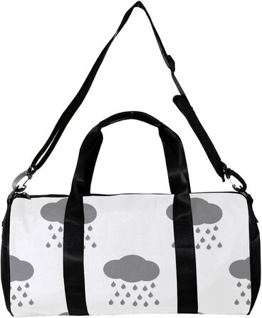 Спортивна сумка, маленька дорожня сумка, сумка для шопінгу та йоги, колір Сірий дощ, сумка для фітнесу на відкритому повітрі, ручна поклажа