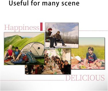 Керамічний газовий обігрівач Yinleader, газовий радіаційний обігрівач для використання на вулиці в наметах, караванах та кемпінгу, керамічний пальник 1,3 кВт (чорний)