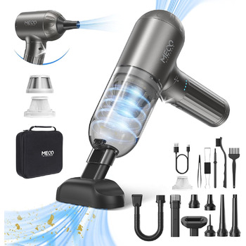 Автомобільний пилосос MECO ELEVERDE 4-в-1 Потужний, 18Kpa міні-ручний пилосос акумуляторний, 3-швидкісний портативний пилосос стис
