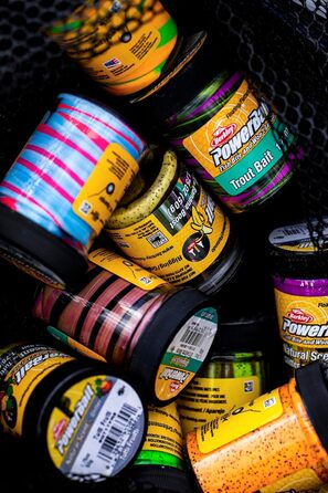 Сезонний набір Berkley PowerBait Trout Dough, 4 кольори та смаки для цілорічного лову форелі, ароматизована, пластична наживка, підходить для всіх рівнів майстерності (весна).