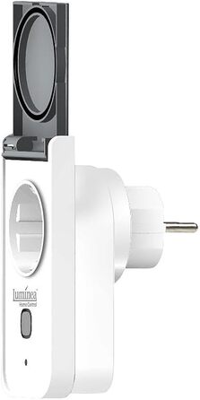Енергозберігаюча розетка Luminea Home Control 4-стороння зовнішня розетка WiFi, лічильник витрат електроенергії, додаток, Matter (розетка Wi-Fi Smart Life, розумна розетка TUYA)