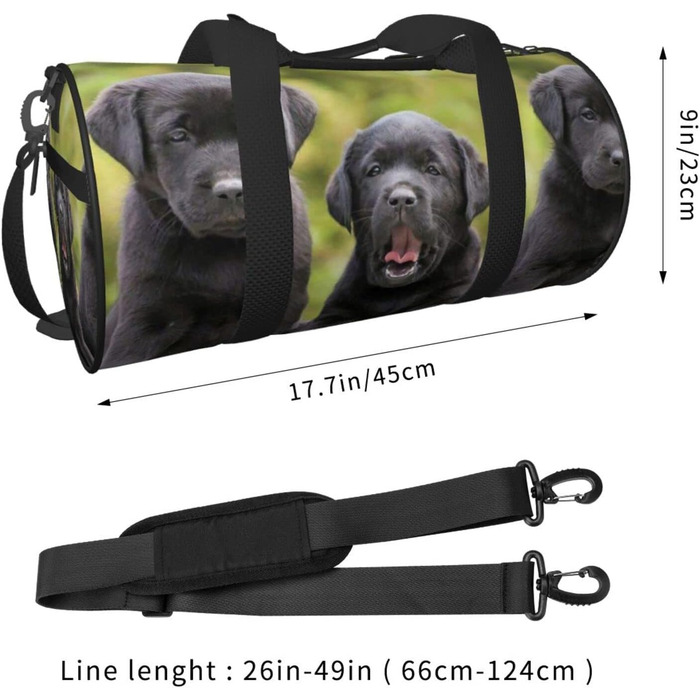 Велика дорожня сумка Гавайська Пальма Легка та міцна Ідеальний подарунок для походів, відпусток, ділових поїздок та іншого, Лабрадор Ретрівер, Універсальний розмір