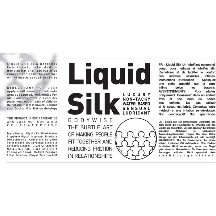 Водний гель-лубрикант Liquid Silk, 2×500 мл