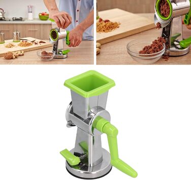 Модна, компактна і красива ручна барабанна обертова терка Topyond виготовлена з міцних матеріалів, проста в збірці, ідеально підходить для натирання сиру та інших інгредієнтів.