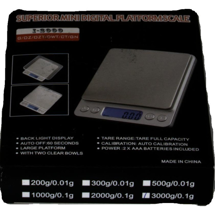 Кухонні ваги Gvolatee 3кг/0,1г електронні, цифрові ваги з нержавіючої сталі з РК-дисплеєм та функцією тари, точне автоматичне вирі