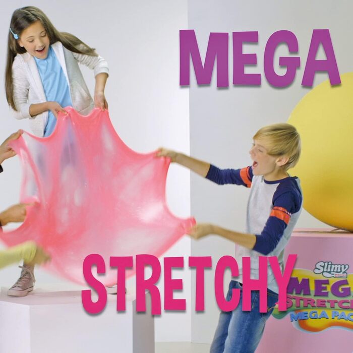 Г - Оригінальний пластилін для ігор Slimy Mega Slime, розваги для дітей зі слизом у надвеликому відрі, еластичний пластилін для ігор в подарунок дітям (від 3 років), колір рожевий, 800