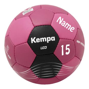 Пропозиція Kempa Sportartikelland Гандбольний м&39яч, рожевий, розмір 1, персоналізований з друкованим ім&39ям та/або номером гравця