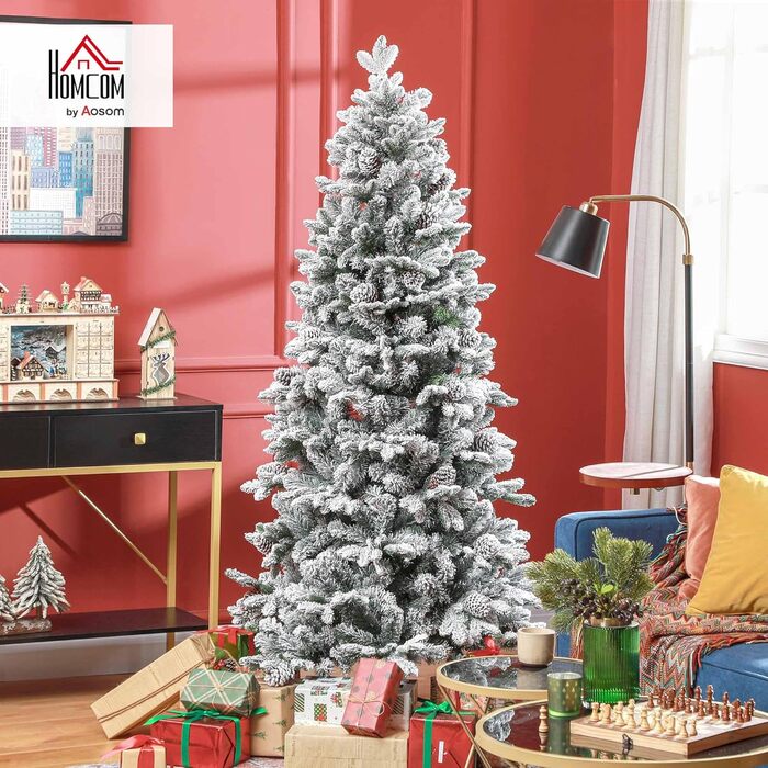 Штучна ялинка зі снігом 183 см HOMCOM
