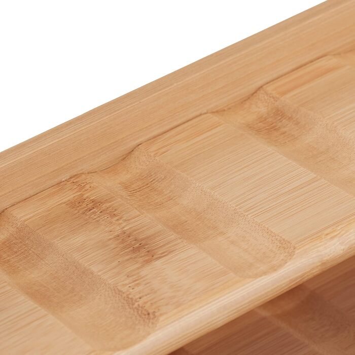 Бамбукова підставка для спецій Relaxdays, 5 ярусів, окремостояча кухонна полиця, ВxШxГ 36 x 40,5 x 16 см, підставка для спецій на стільницю, натуральний колір