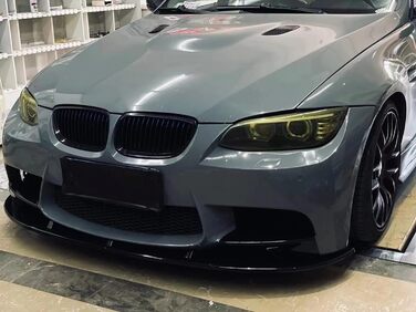 Спойлер переднього бампера для BMW E92 M3 2009-2013, зовнішній вигляд чорного вуглецевого волокна