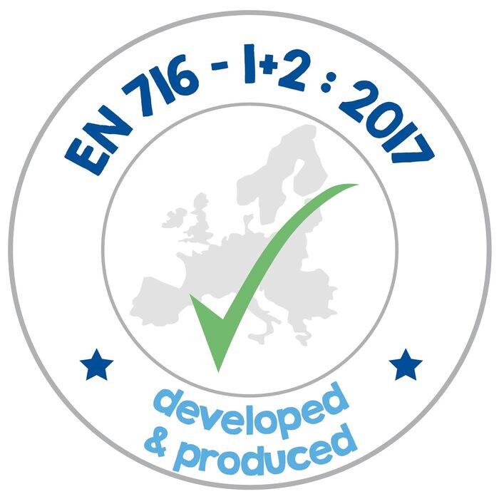 Дитяче ліжко roba Combi 70 x 140 - Ліжечко з 3 регулюваннями висоти - 3 знімні перекладини - Трансформоване дитяче ліжко в юніорське ліжко - Біле дерево