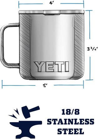 Кружка YETI Rambler, вакуумна ізоляція, нержавіюча сталь з кришкою MagSlider, 400 мл, колір Harvest Red
