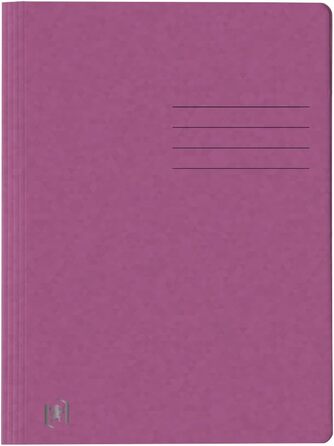 Швидкозшивач Оксфорд А4, виготовлений з картону, в асортименті 25 шт. (фіолетовий, одинарний)