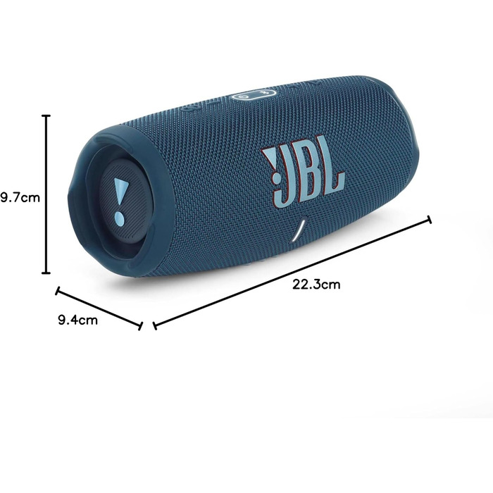 Колонка JBL Charge 5 бензиново-блакитного кольору - Водонепроникний портативний бумбокс з інтегрованим банком живлення - Один заря