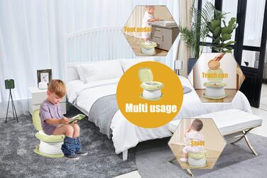 Горщик Складаний дитячий унітаз, Дитяче сидіння для унітазу, Складний унітаз Дитячі сидіння для привчання до горщика Відкритий пор