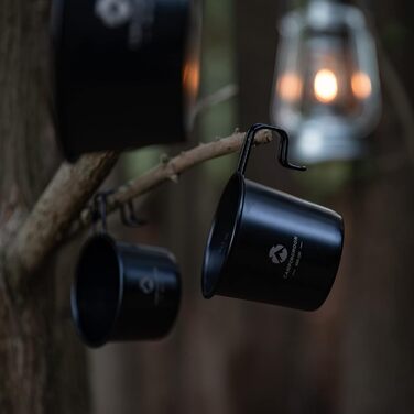 Набір з 2 предметів Campingmoon BKS-190-2P з нержавіючої сталі 304, малий, 210 мл, чорний