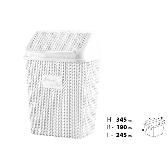 Контейнер для сміття VIOLET HOUSE WHITE Віолетта (6513165)