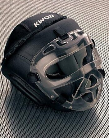 Захист голови KWON Fight XL CE з маскою для обличчя та козирком для боксу, крав-мага