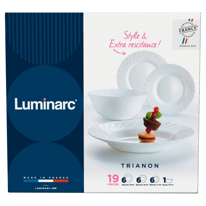 Сервіз столовий LUMINARC TRIANON, 19 предметів (6190442)
