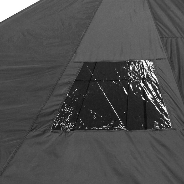 Ваш GEAR Намет Ravello - намет Tipi у 2 розмірах для 4-8 осіб, сімейний намет діаметром 400 см або 500 см, кемпінговий намет з водяним стовпом 5000 мм, захистом від UV 50, вшитим підлоговим покриттям, захистом від комах. Ravello 400 Ø 4 x 2,5 м 4 - 6 осіб