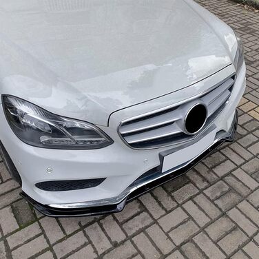 Передній спойлер Губний спойлер Губний спліттер для Mercedes Benz E-Class W212 Facelift AMG Line 2013 2014 2015, Бампер Губа Передній спойлер Тюнінг Автомобільні аксесуари, Чорний звичайний Чорний