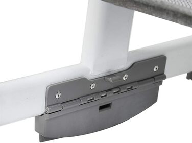 Дитяче ліжко OHMG з режимом сну та колискою, колиска для новонароджених з москітною сіткою для дітей від 0 до 36 місяців, багато місця для зберігання, витримує 50 кг, 92*58*70-90 см (сіро-білий)