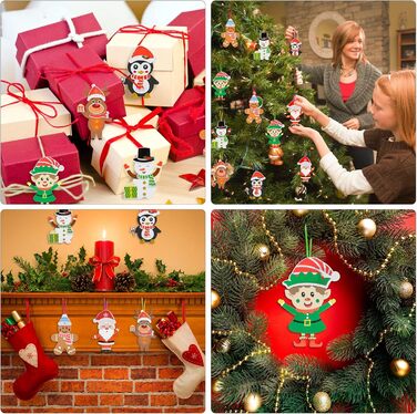 Набір для творчості LAMEK, 12 шт., різдвяні фігурки EVA