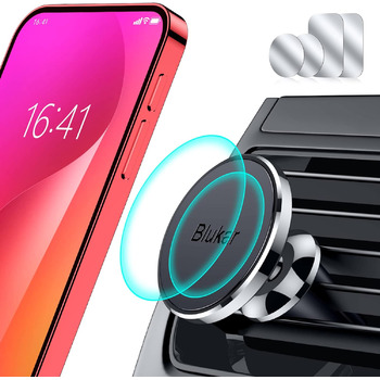 Тримач для мобільного телефону Blukar в машину, дуже магнітний для вентиляційних отворів, універсальний з поворотом на 360 для iPh