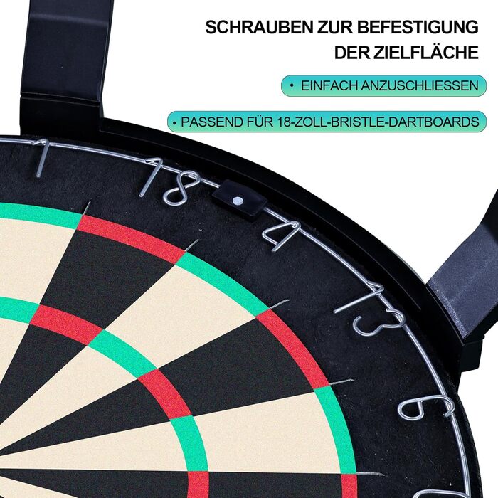 Підсвічування мішні для дартсу Яскраве світлодіодне освітлення на 360 градусів Система підсвічування мішні для дартсу Швидке встановлення без інструментів Підходить для 18-дюймових мішень для дартсу Аксесуари для дартсу