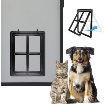 Сітка для собак Enjoying Pet Door Screen для собак, великих котів, сітка від комах з функцією блокування для розсувних дверей, сітчастих дверей, вікна - 30 x 40 см