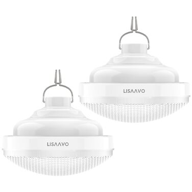 Ліхтарі для кемпінгу, 2 електричні кемпінгові ліхтарі, 2400 мАг, круглі бездротові акумуляторні світлодіодні вуличні ліхтарі, 2 шт.