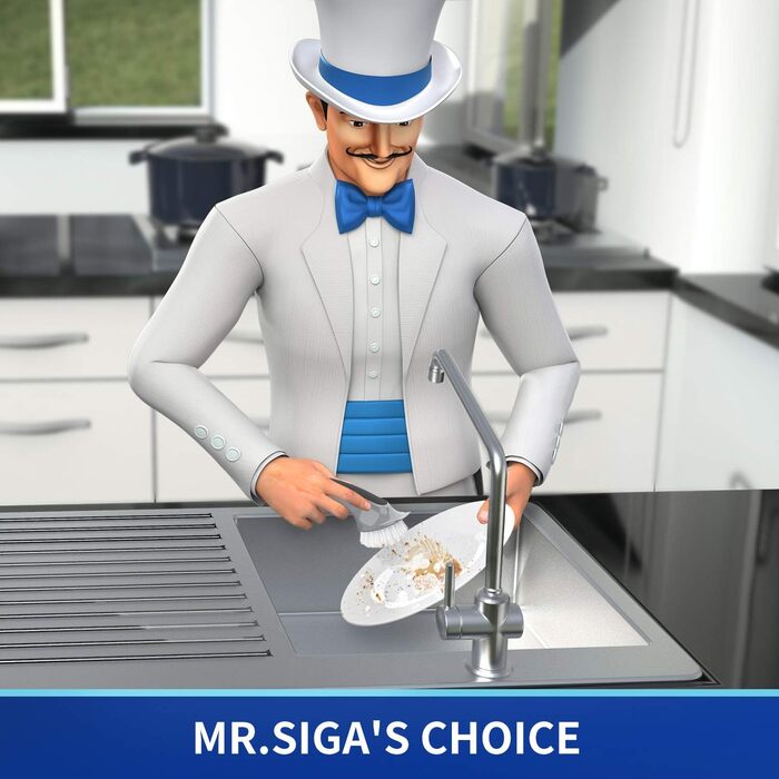 Щітка для чищення каструль MR.SIGA, щітка для кухні, 2 шт. чорна та сіра