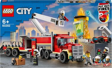 Конструктор LEGO 60282 City Mobile Fire Operations Center, іграшка пожежна машина