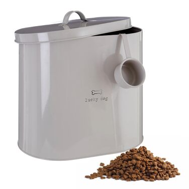 Відро для сміття Lucky Dog від Premier Housewares з лопаткою, натуральне дерево, 6,5 літри
