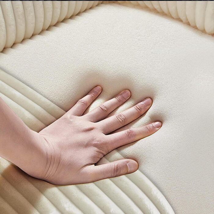 Звичайний розкладний компресійний диван-крісло, одномісний диван з підставкою для ніг, м&39який та зручний пеленальний диван, диван з подушками для підлокітників (бежевий)