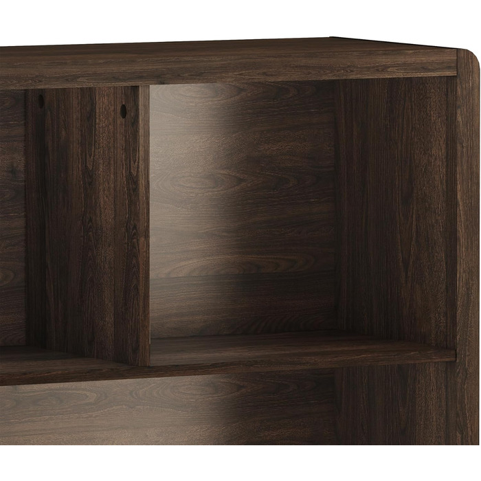 Висока тумба, Комод, Сервант, 103 x 80 x 28 см, Багатоцільова шафа, Шафа для вітальні з 2 дверцятами та 5 відділеннями, Шафа для вітальні, Під горіх, Під горіх, 103 x 80 x 28 см