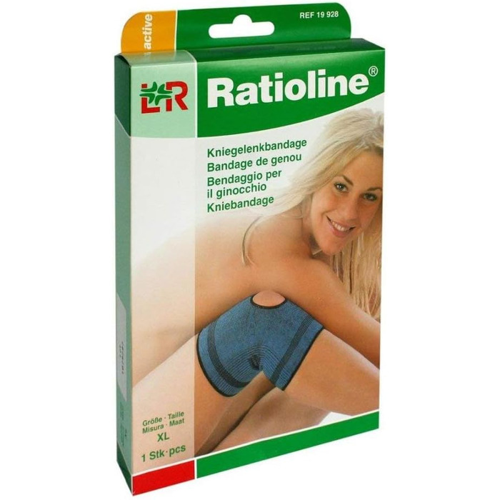 Бандаж для колінного суглоба RATIOLINE active розмір XL