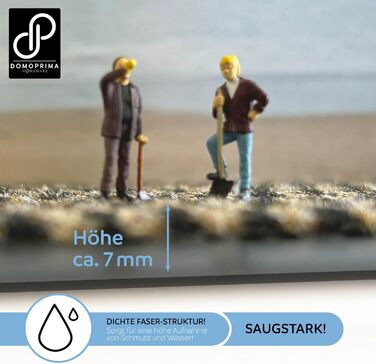 Килимок для бруду 90x150 см Коричневий меланж Комерційна якість Килимок без запаху для внутрішнього та зовнішнього використання Нековзний атмосферостійкий килимок для вхідної зони Килимок для очищення 90 x 150 см (прямокутний) Коричневий меланж