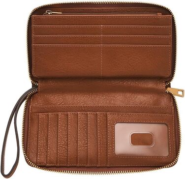 Жіночий клатч на блискавці Fossil Liza Zip Around Clutch (упаковка 1) 19,54 см Д х 2,54 см Ш х 11,43 см В чорний