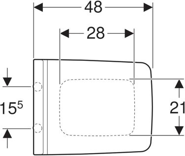 Шафа-купе Session 35x48 см Білий, 2