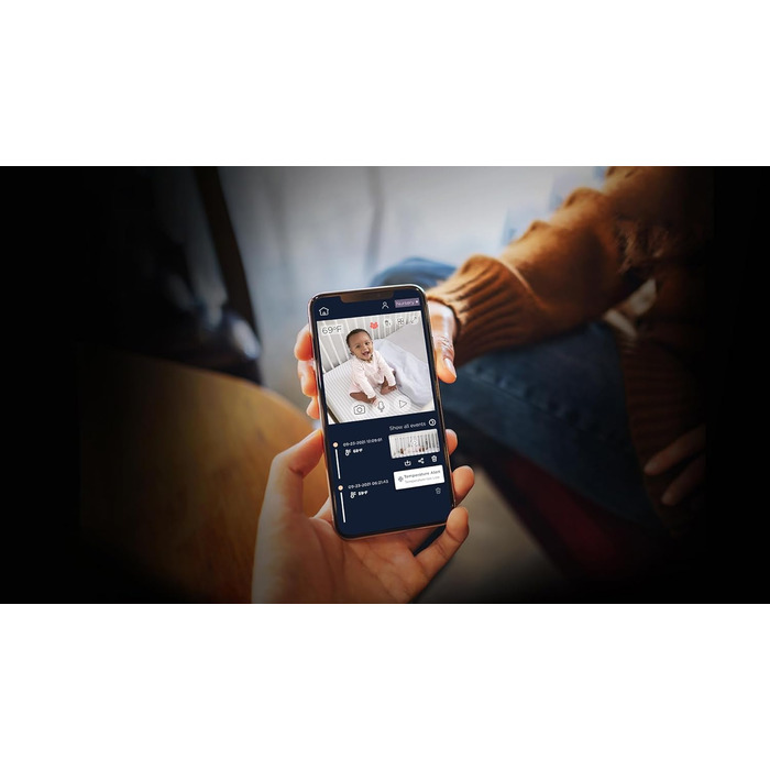 Дитячий телефон Motorola з камерою - Baby Monitor VM85 Connect - Внутрішня камера спостереження з кольоровим дисплеєм - Керування