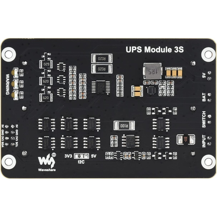 Модуль безперебійного живлення Waveshare підтримує одночасну зарядку та вихідну потужність 3S та 5V 5A