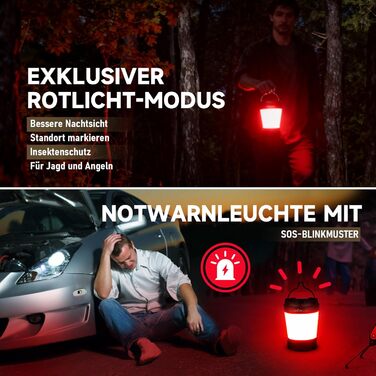 Ліхтар для кемпінгу Sofirn LT1S з плавним регулюванням яскравості, акумуляторний кемпінговий ліхтар 2700k-6500k, USB-C, режими червоного світла SOS, час роботи до 500 годин, водонепроникний наметовий ліхтар IPX8 для кемпінгу, походів, відключення електрое